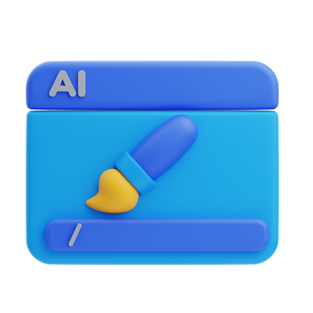 Ai Art  3D Icon