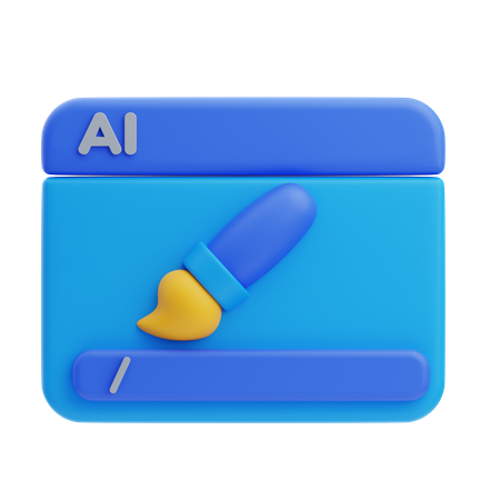 Ai Art  3D Icon