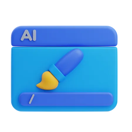 Ai arte  3D Icon