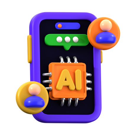 アシスタントがいる  3D Icon