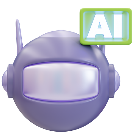 Ai Assistant  3D Icon