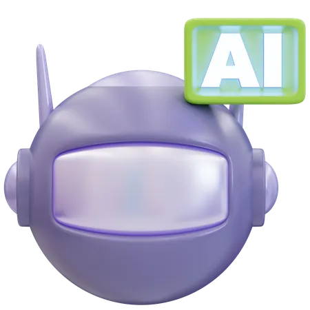 Ai Assistant  3D Icon