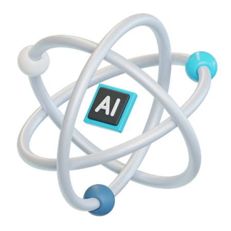 Ai átomo  3D Icon
