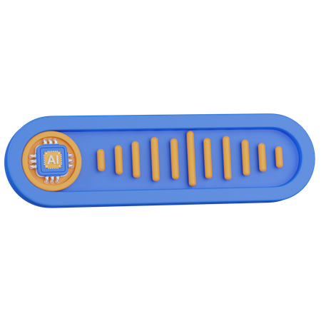 Ai audio  3D Icon