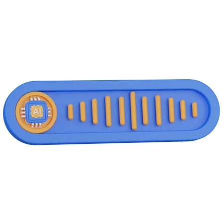 Ai audio  3D Icon