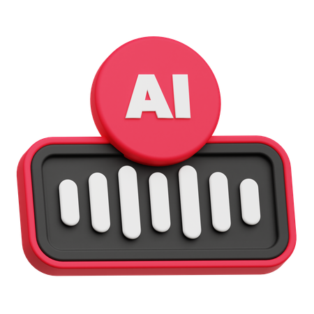 AI-Audio  3D Icon