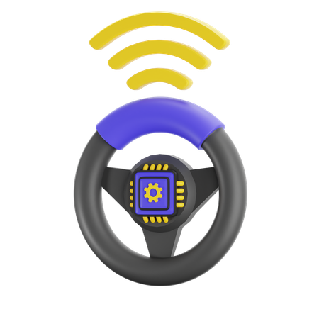 Ai Auto Drive  3D Icon