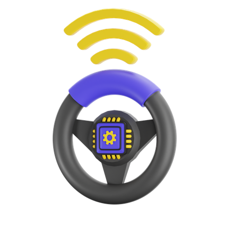 Ai Auto Drive  3D Icon
