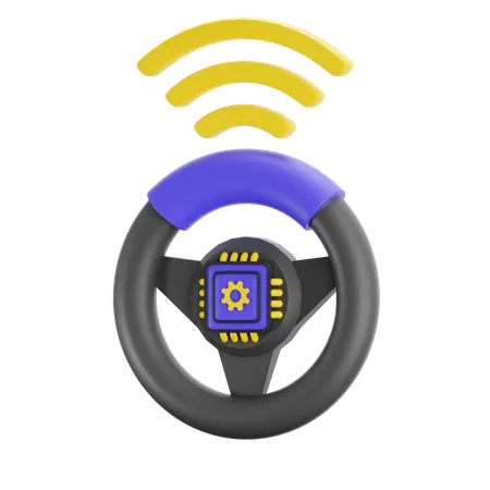 Ai Auto Drive  3D Icon