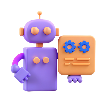 Automação de IA  3D Icon