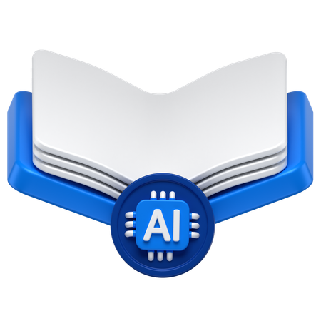 Ai Book  3D Icon
