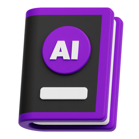 Ai book  3D Icon