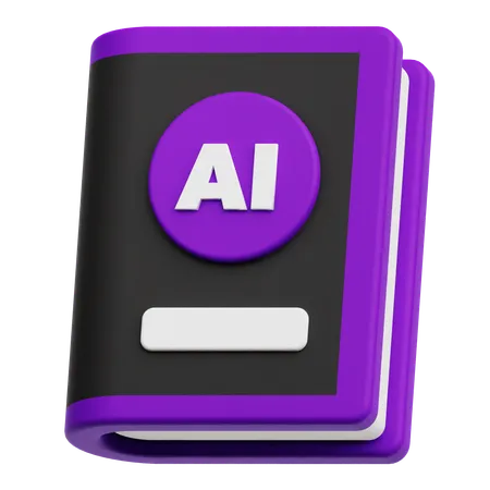 Ai book  3D Icon