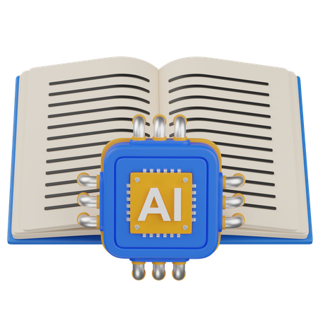Ai book  3D Icon