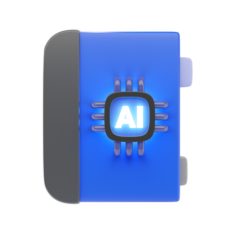 Ai Book  3D Icon