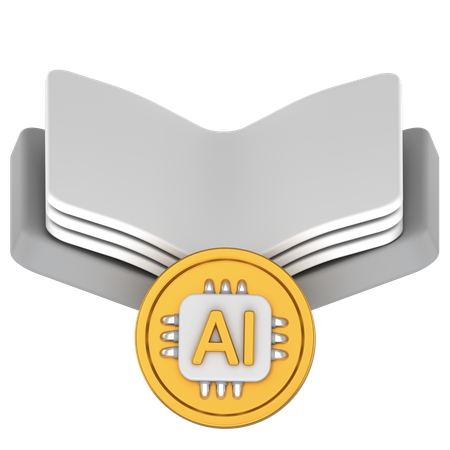 Ai Book  3D Icon