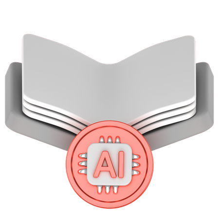 Ai Book  3D Icon