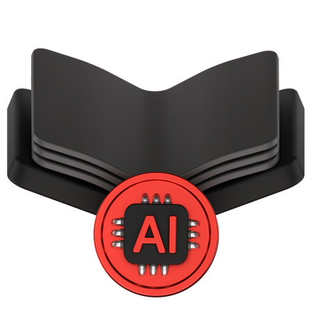 Ai Book  3D Icon