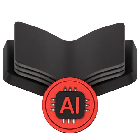 Ai Book  3D Icon