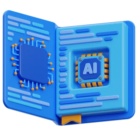 Ai book  3D Icon