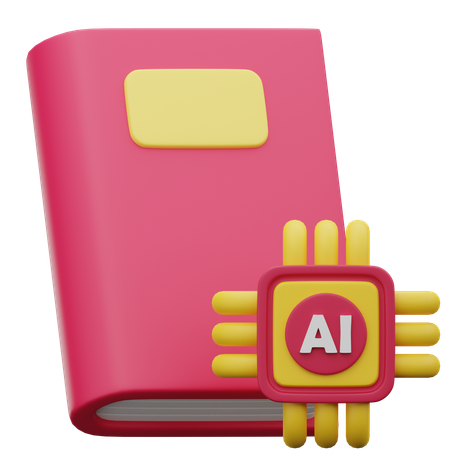 Ai Book  3D Icon