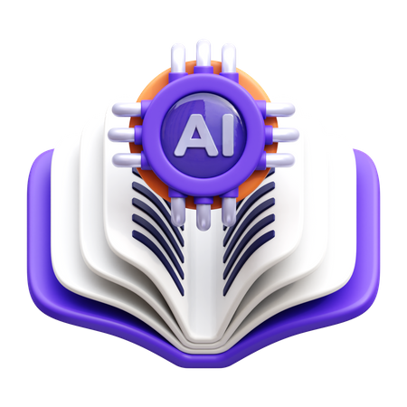 Ai Book  3D Icon