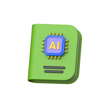 Ai Book  3D Icon