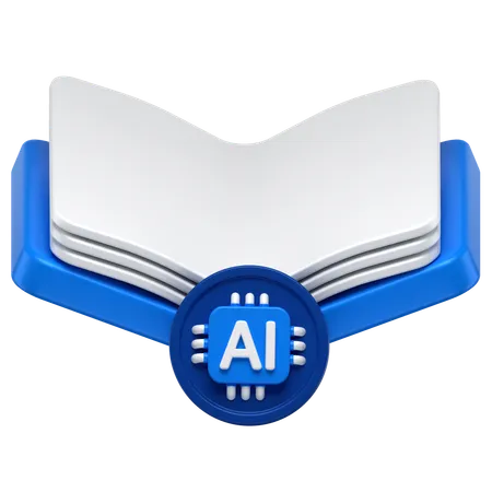 Ai Book  3D Icon