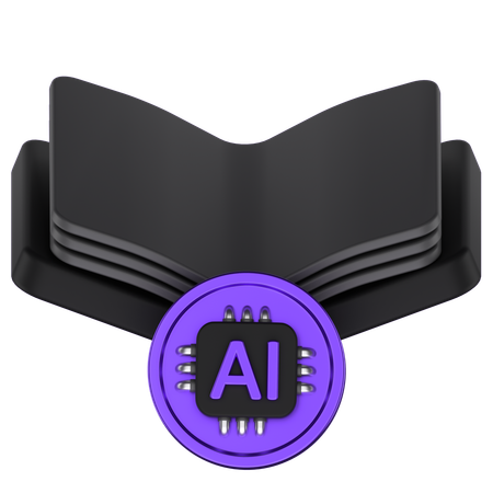 Ai Book  3D Icon