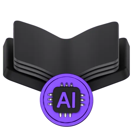 Ai Book  3D Icon