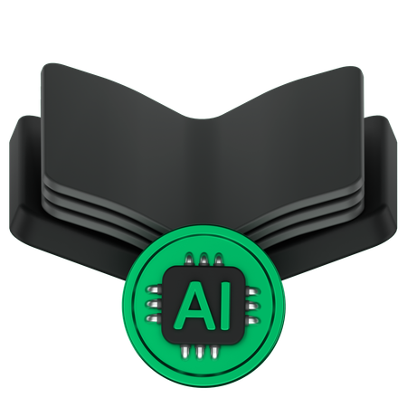 Ai Book  3D Icon