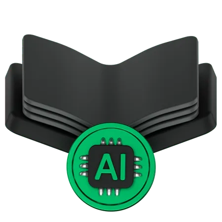 Ai Book  3D Icon