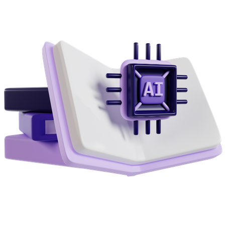 Ai Book  3D Icon