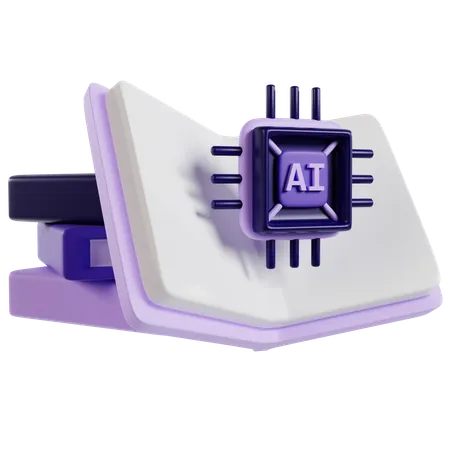 Ai Book  3D Icon