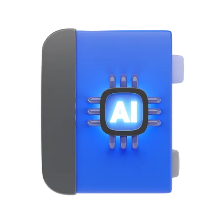 Ai Book  3D Icon