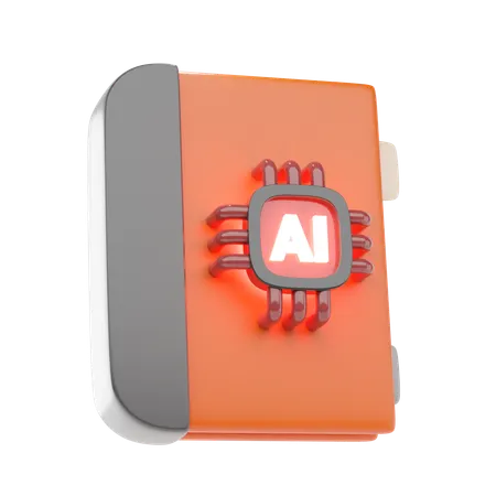 Ai Book  3D Icon