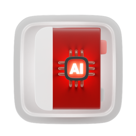 Ai Book  3D Icon