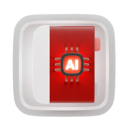 Ai Book  3D Icon