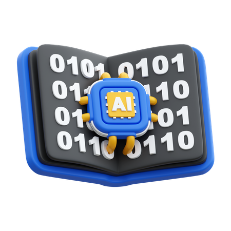 Ai Book  3D Icon