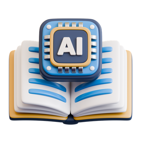 Ai Book  3D Icon