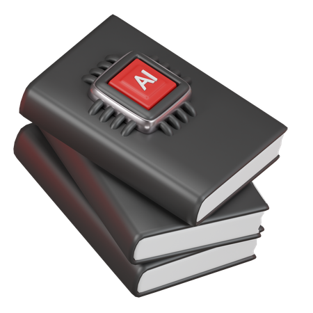 Ai Book  3D Icon