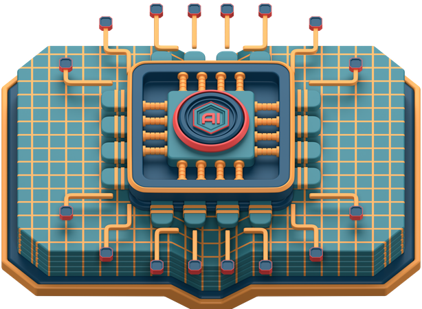 Ai Book  3D Icon