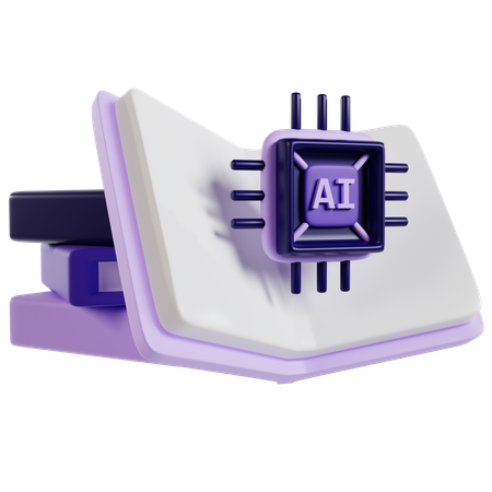 Ai Book  3D Icon
