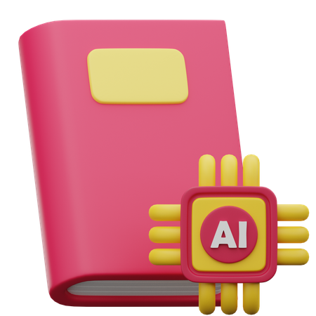 Ai Book  3D Icon