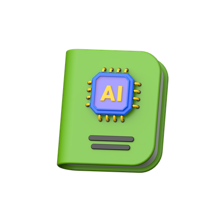Ai Book  3D Icon