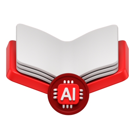 Ai Book  3D Icon