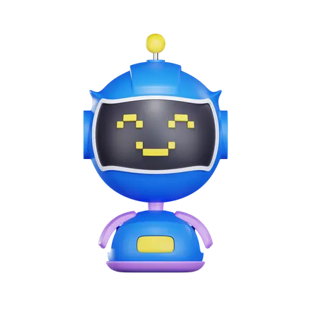 3 D AI Bot Illustration 3D Icon