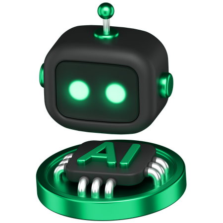 Ai Bot  3D Icon