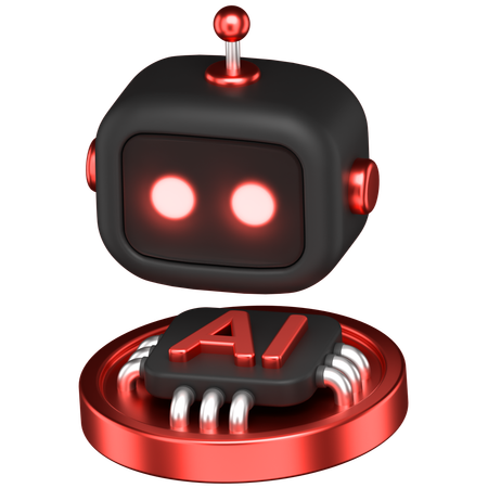 Ai Bot  3D Icon