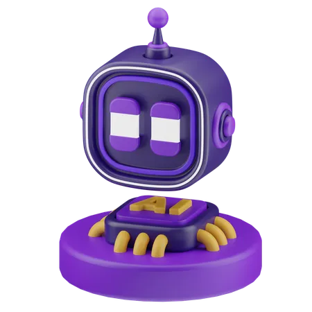 Ai Bot  3D Icon